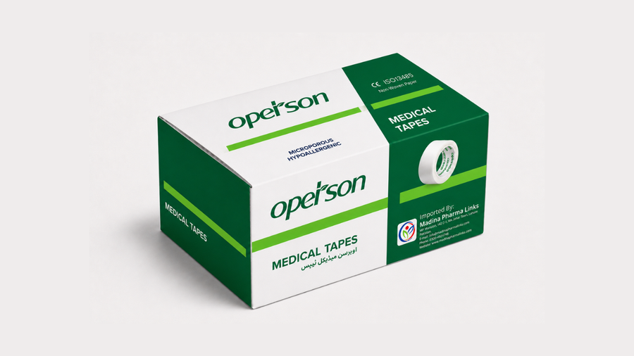 Box of Opeison microporous hypoallergenic surgical tape